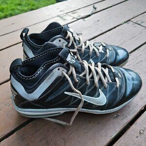 Nike Black and Silver cleats